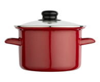 Altom Garnek emaliowany 18 cm 1,9 l pokrywka merlot indukcja - 1611125 - zdjęcie 3